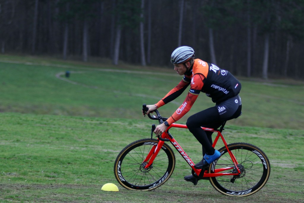 Lars Boom in training op nieuwe Stevens